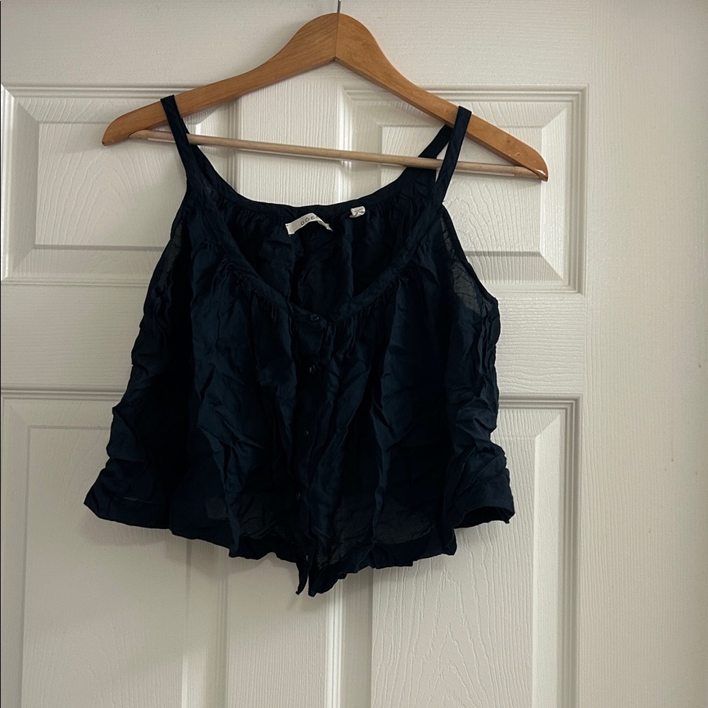 Doen navy tank top